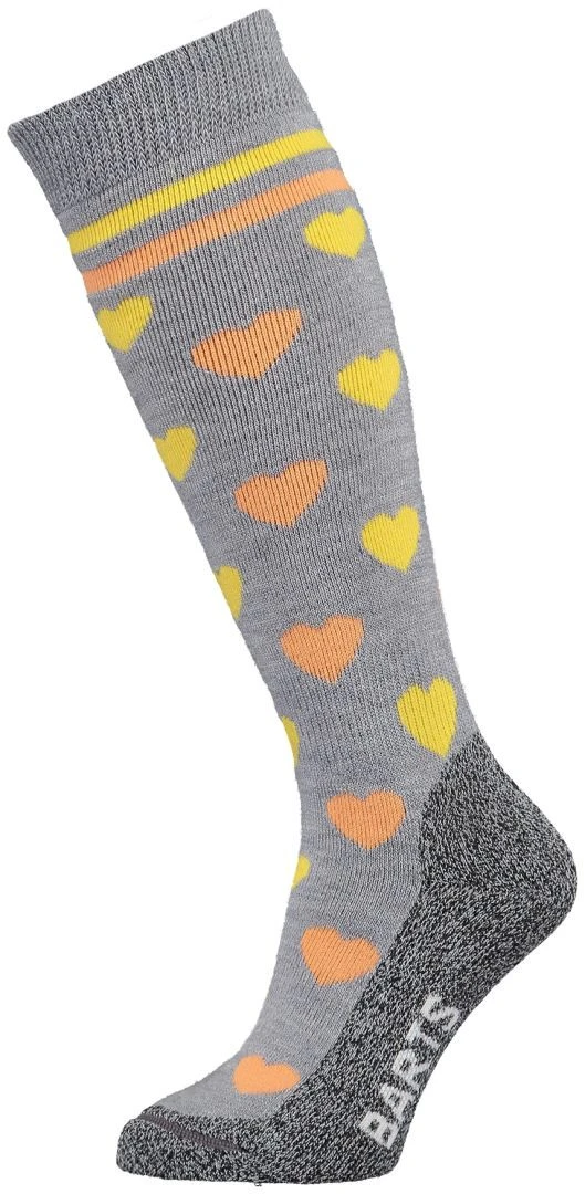 Barts Skisock Hearts Kids Barts Skisock Hearts Kids -Skimateriaal Promotie Winkel barts skisock hearts kids heather grey 0 1
