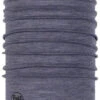 Buff Lightweight Merino Wool Neckwarmer Light Denim Multi Stripes