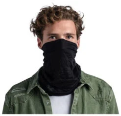 Buff Merino Lightweight Neckwarmer -Skimateriaal Promotie Winkel buff merino lightweight neckwarmer solid black 3