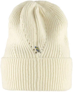 Fjallraven Directional Rib Beanie -Skimateriaal Promotie Winkel fjallraven directional rib beanie chalk white 2