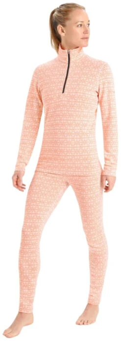 Icebreaker 250 Vertex Long Sleeve Half Zip Alpine Geo Women's -Skimateriaal Promotie Winkel icebreaker 250 vertex long sleeve half zip alpine geo women snow flash s snow flash 1