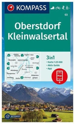 Kompass Wandelkaart 03 Oberstdorf-Kleinwalsertal