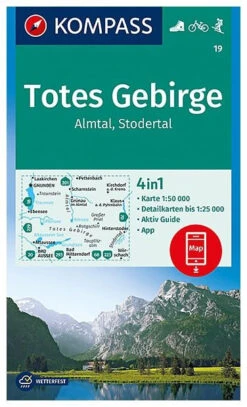Kompass Wandelkaart 19 Totes Gebirge, Almtal, Stodertal