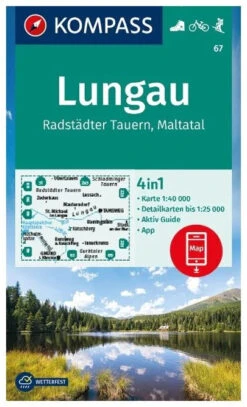 Kompass Wandelkaart 67 Lungau, Radstädter Tauern, Maltata