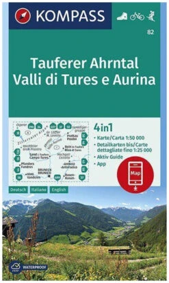 Kompass Wandelkaart 82 Tauferer Ahrntal / Valle Di Tures E Aurina