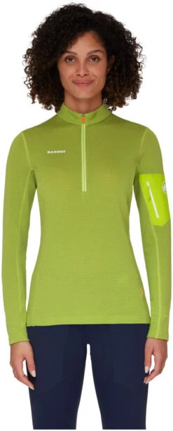 Mammut Aenergy Light Midlayer Half Zip Pull Women's -Skimateriaal Promotie Winkel mammut aenergy light midlayer half zip pull women highlime granit 2