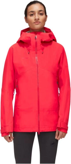 Mammut Crater Hardshell Hooded Jacket Women's -Skimateriaal Promotie Winkel mammut crater hs hooded jacket women sunset xs sunset 2