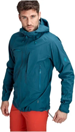 Mammut Masao Hardshell Hooded Jacket Men -Skimateriaal Promotie Winkel mammut masao hs hooded jacket wing teal s wing teal 1