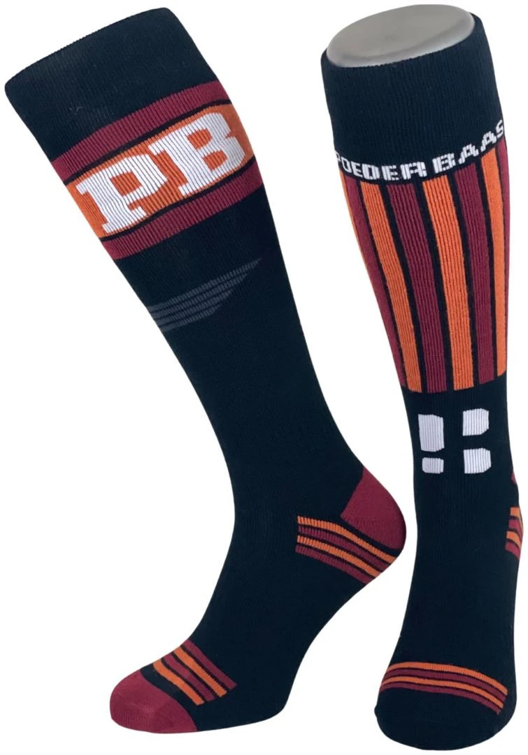 Poederbaas Anton Ski Socks Poederbaas Anton Ski Socks -Skimateriaal Promotie Winkel poederbaas anton ski socks black red 0