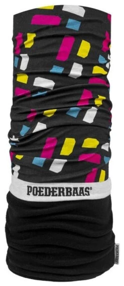 Poederbaas Neckwarmer -Skimateriaal Promotie Winkel poederbaas neckwarmer black small logo 8 1