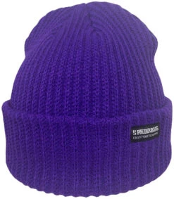 Poederbaas Rib Beanie -Skimateriaal Promotie Winkel poederbaas rib beanie purple blue 4