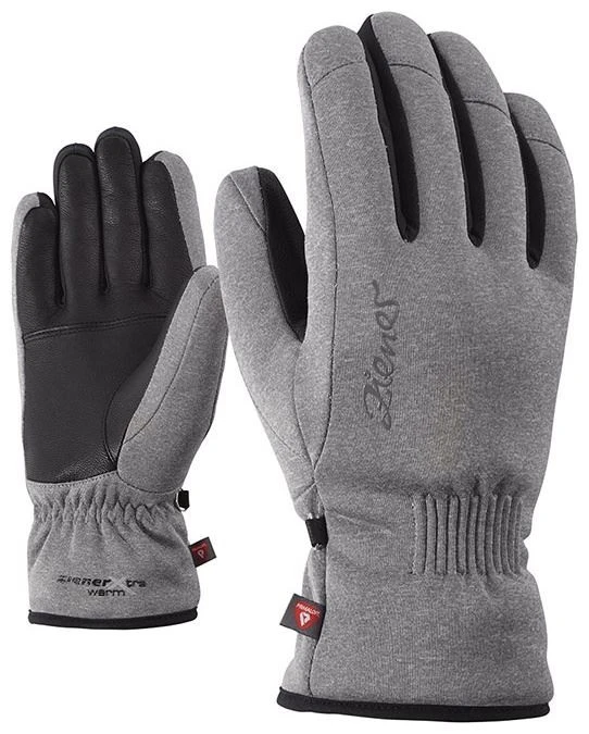 Ziener Karine AS Ziener Karine AS -Skimateriaal Promotie Winkel ziener karine as grey melange 752 0