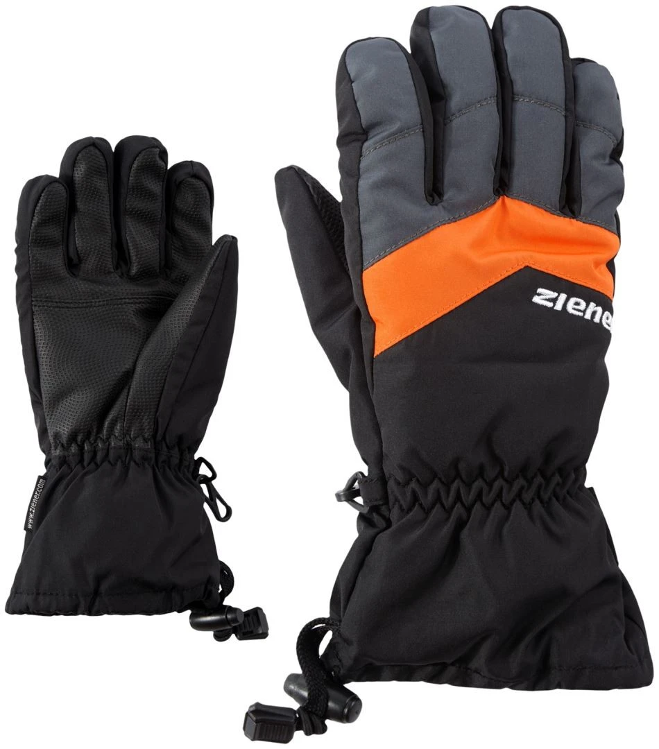 Ziener Lett AS Kids Ziener Lett AS Kids -Skimateriaal Promotie Winkel ziener lett as kids black graphite 1215 1 1